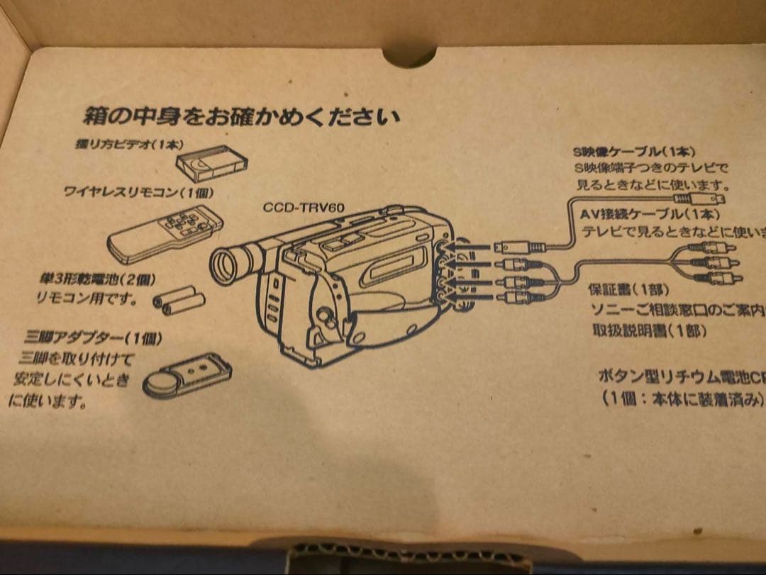 (*)様 ソニービデオカメラ handycam CCD-TRV60 デッドストッ