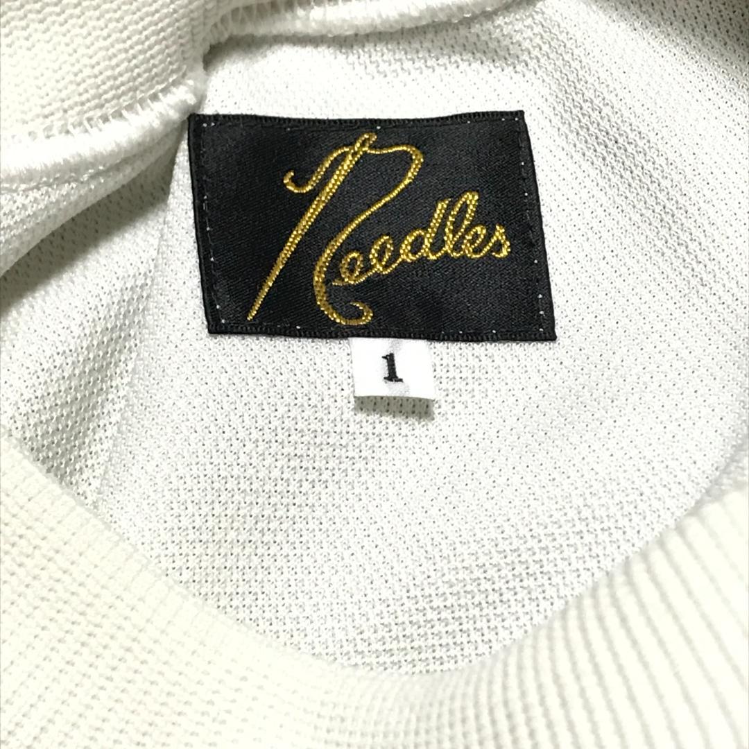 1　別注　NEEDLES 半袖スウェット 白　トラック Tシャツ　ニードルズ