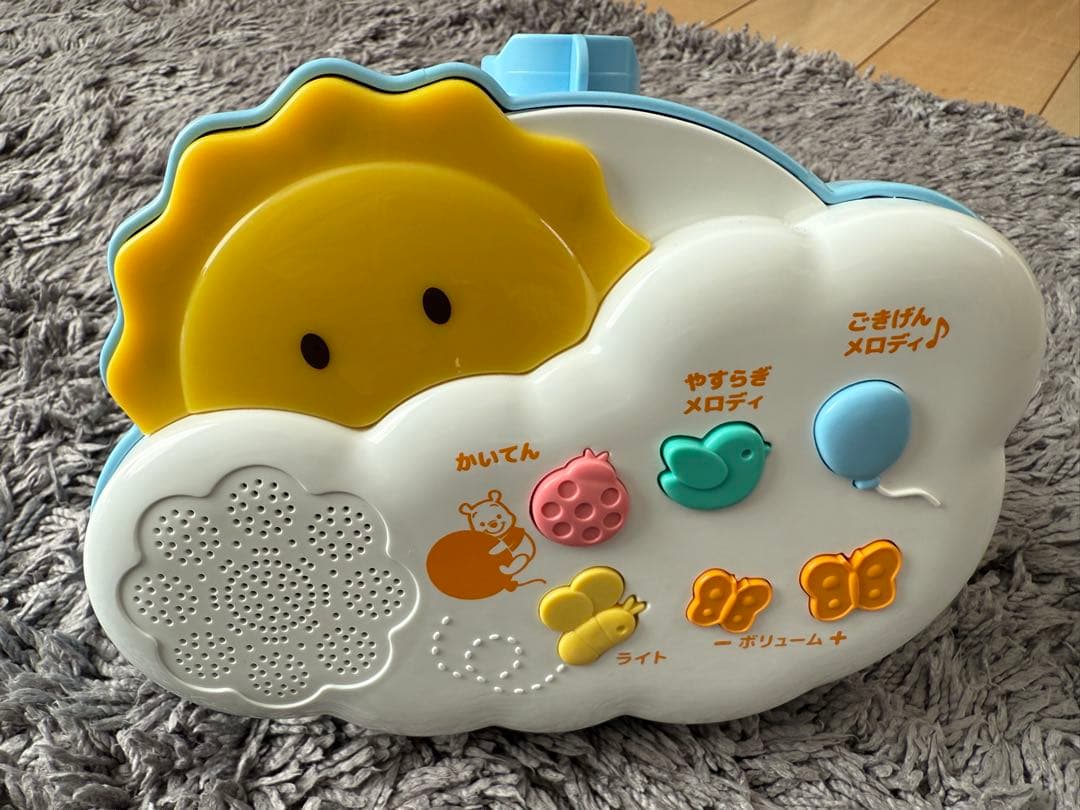 【美品・電池付き】くまのプーさん えらべる回転6WAY ジムにへんしんメリー