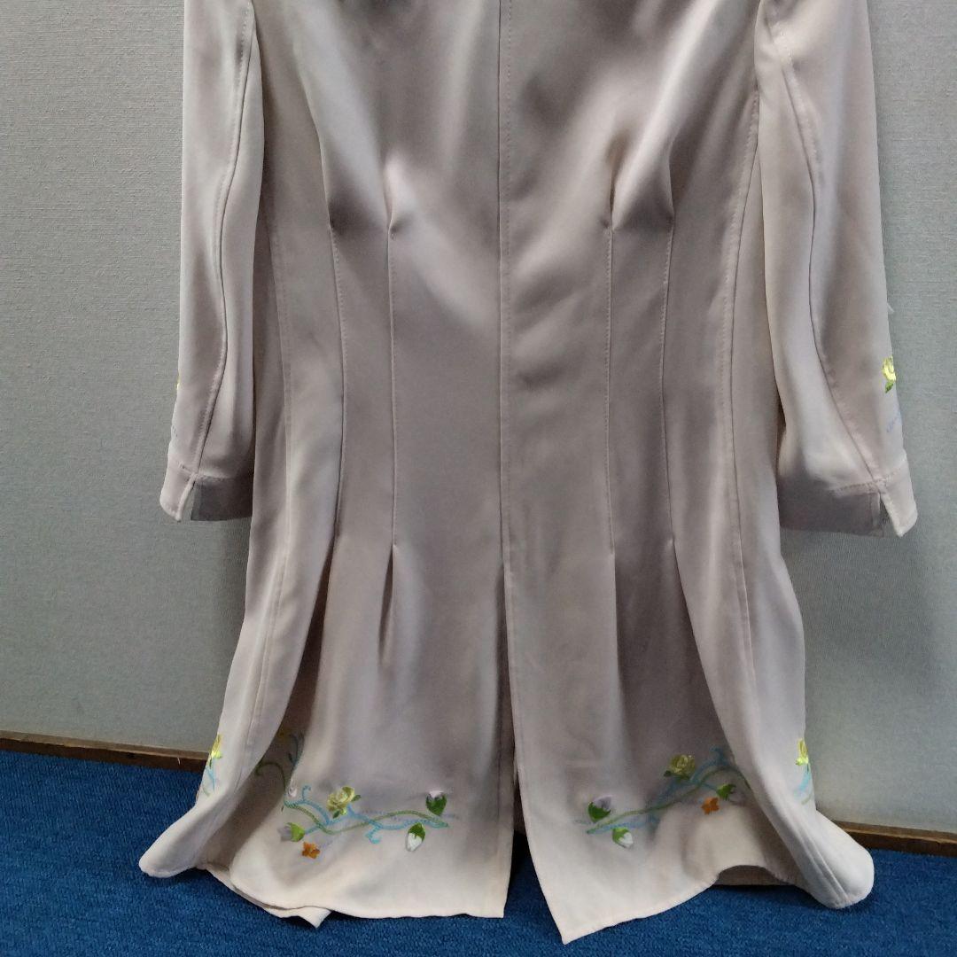 新品未使用品　伊太利屋刺繍入りピンクテーラードジャケット 9号