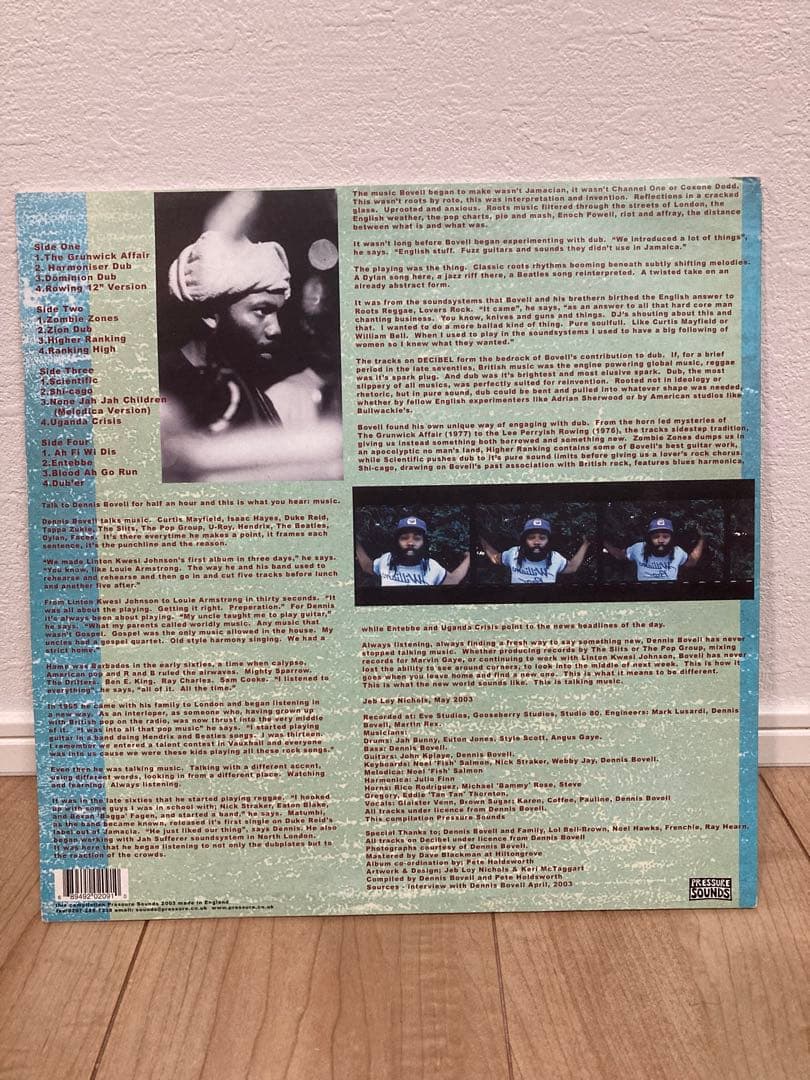 2枚組　DENNIS BOVELL DECIBEL PRESSURE SOUND
