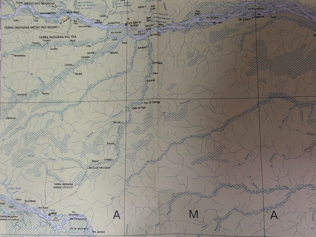 アマゾン川全域地図　IBGE 3枚セット