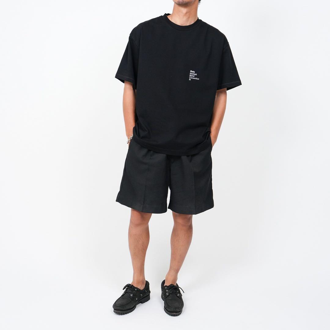トップス OVY Embroidery Cotton Wide T-shirt XL