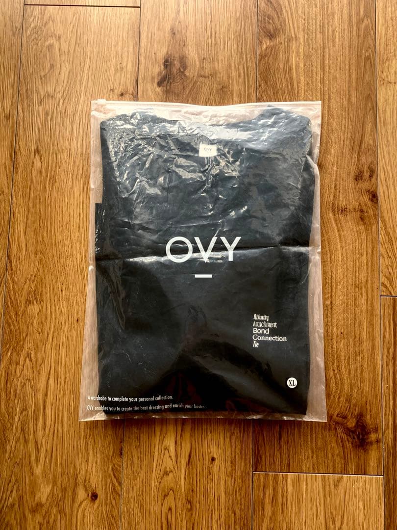 トップス OVY Embroidery Cotton Wide T-shirt XL