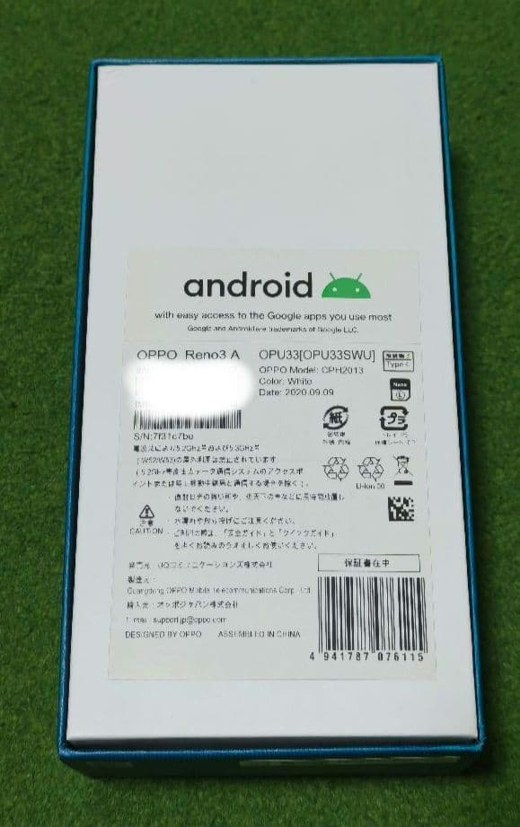 OPPO Reno3 A（CPH2013）128GB SIMフリー 送料無料