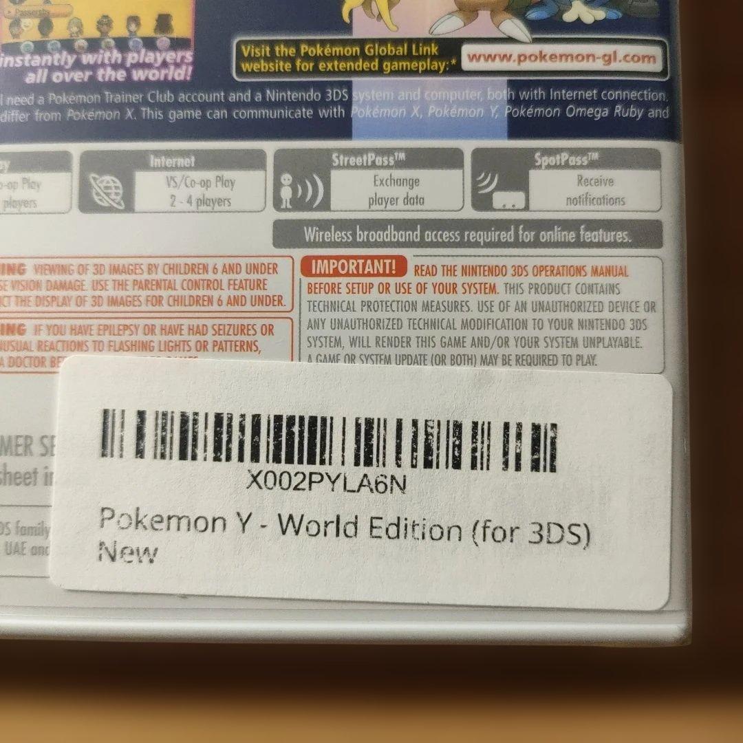 【新品未開封、北米版、正規品】ポケットモンスターＹ（ニンテンドー3DS）