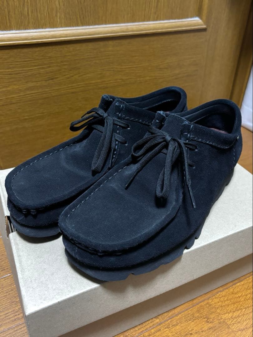 【美品】Carks Wallabee GTX uk6 1/2 BLACK