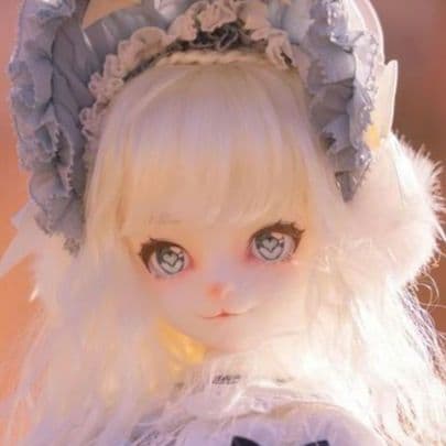 UFdoll 喵喵 ノーメイクヘッド+猫耳パーツ 1/3サイズ