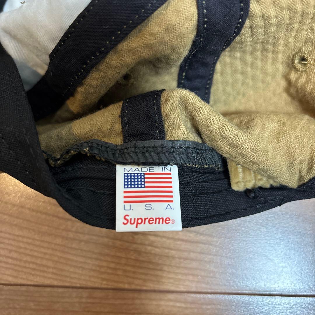 【美品】supreme box logo 6panel コーデュロイキャップ