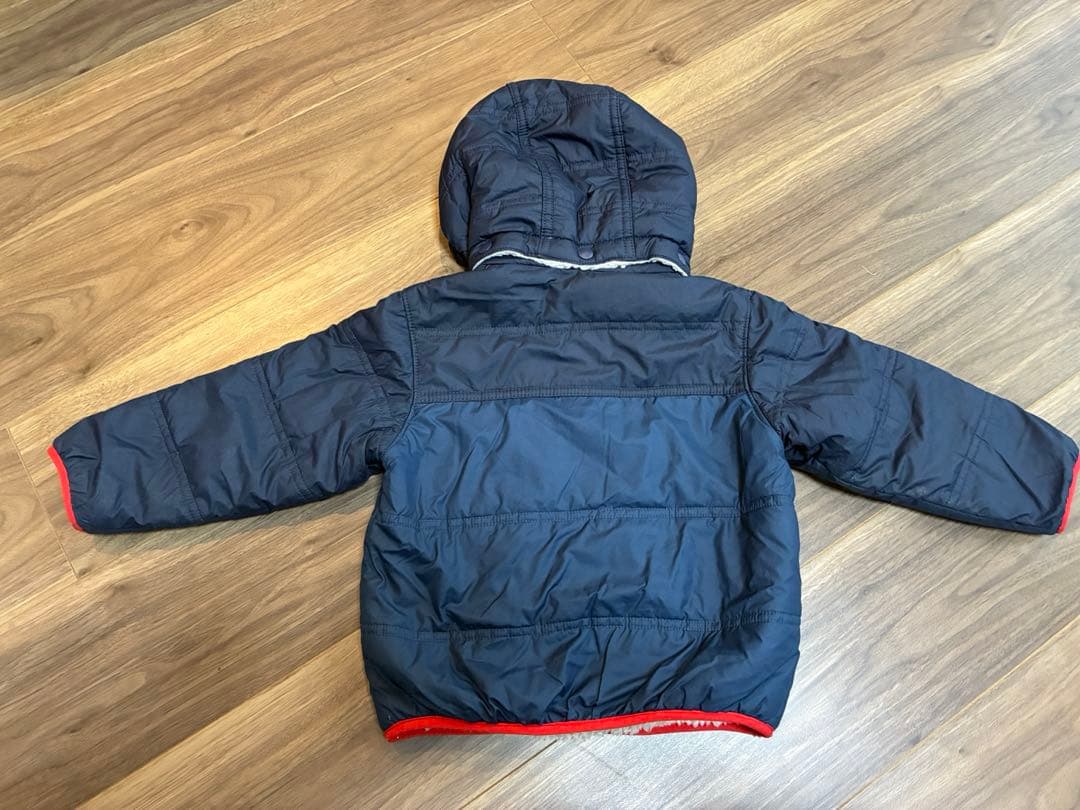 Patagoniaベビー・リバーシブル・トリブルズ・フーディstone blue