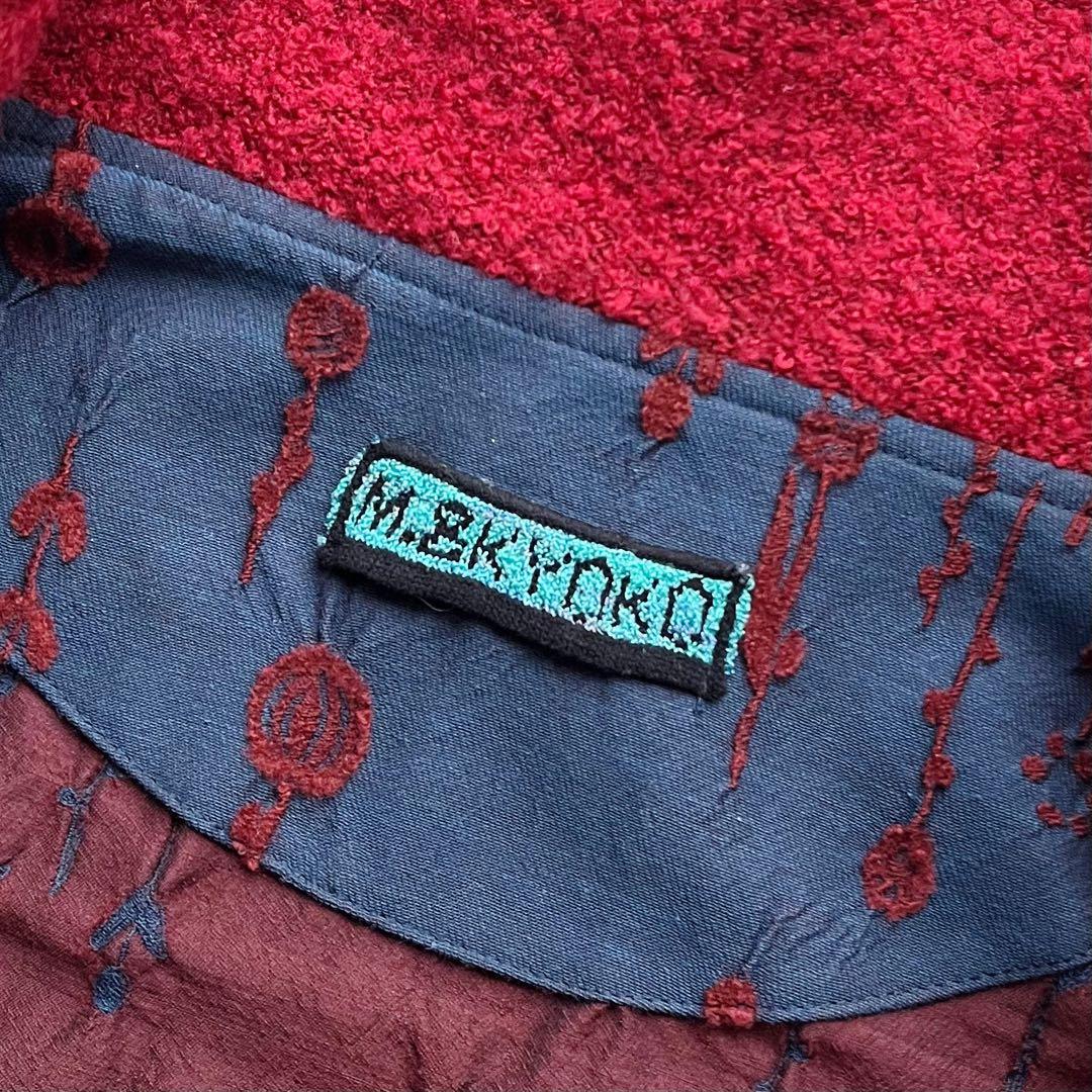 M.&KYOKO エムアンドキョウコ 日本製 フラワー刺繍 WOOL ジャケット