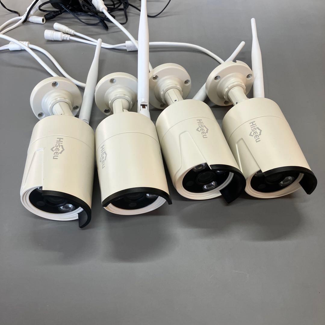 HiSeeu ワイヤレスNVRキット 4台セット　防犯カメラ