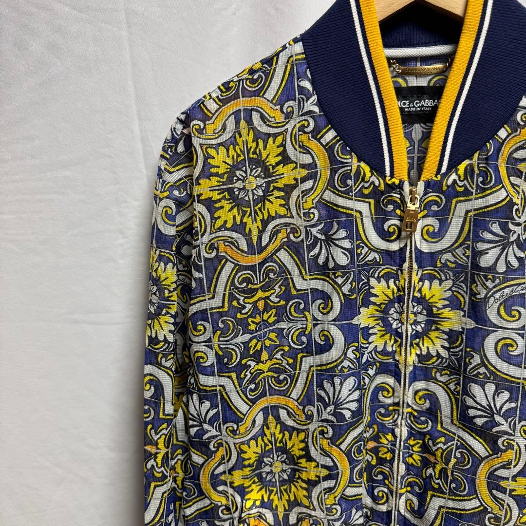 DOLCE&GABBANAドルチェ&ガッバーナ　マヨリカプリント　ブルゾン　総柄