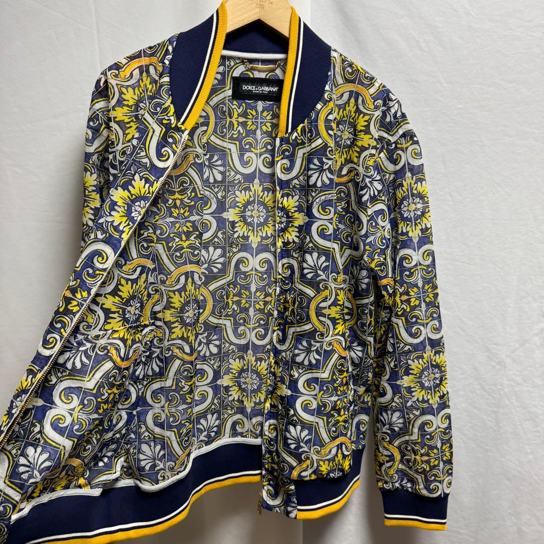 DOLCE&GABBANAドルチェ&ガッバーナ　マヨリカプリント　ブルゾン　総柄