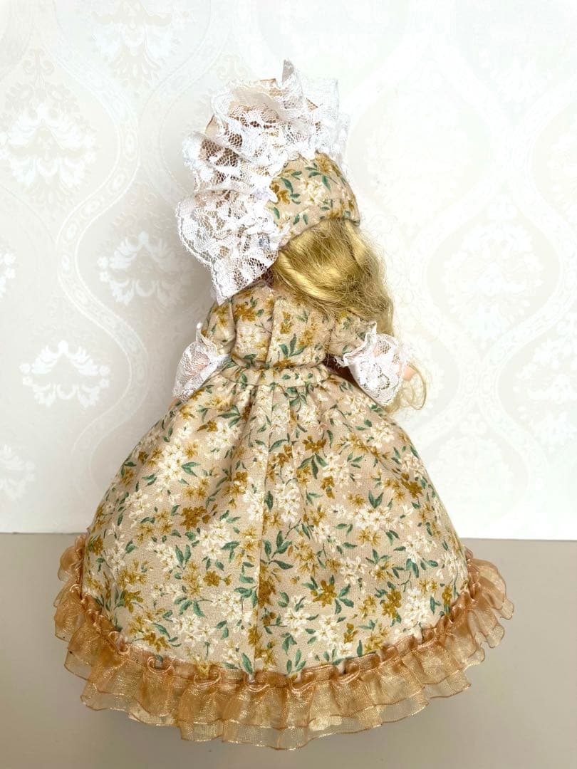 リカちゃん服　ドレス　小花✖️黄色　４点セット　ハンドメイド