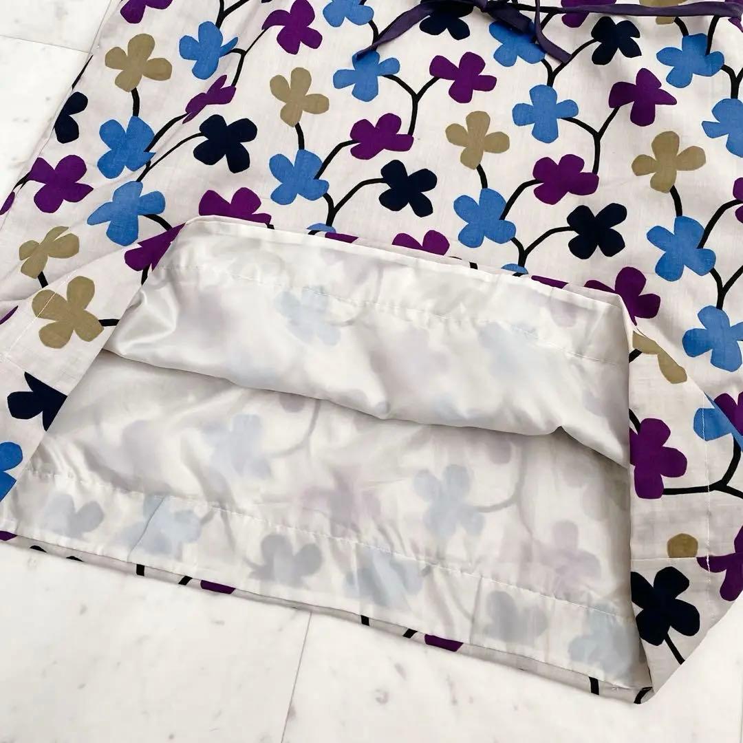美品【sou・sou】貫頭衣　モスリン長方形衣　花あそび