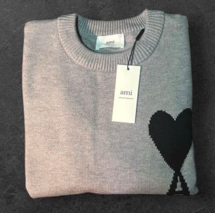 AMI PARIS グレー ニットセーター L