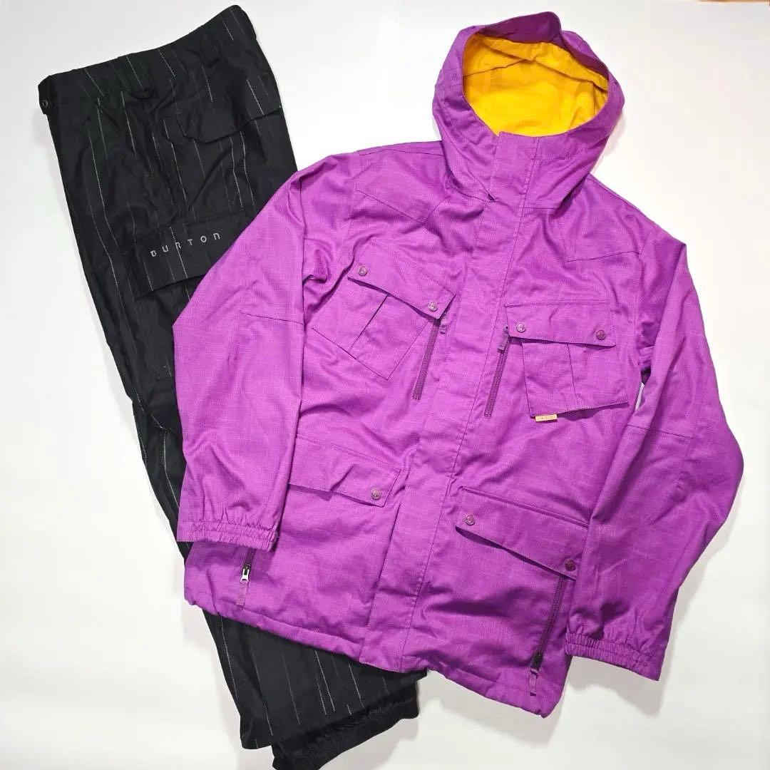 BURTON バートン　スキー　スノボ　ウェア　セットアップ　メンズ　紫×黒　L
