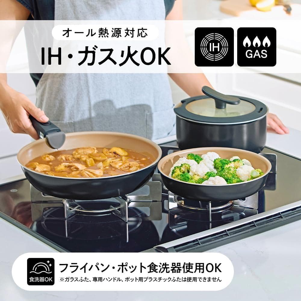 DOSHISHA エバークック フィット フライパンセット 4点セット