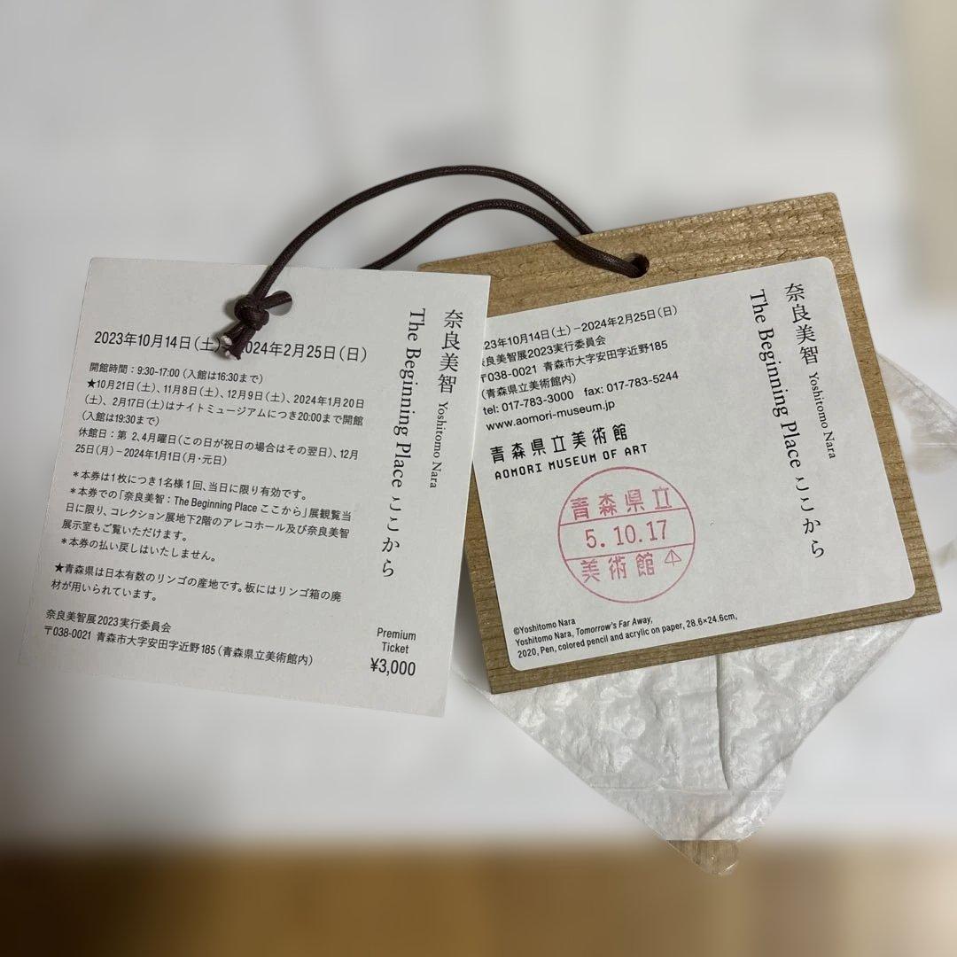 奈良美智　The Begining Place ここから　プレミアチケット