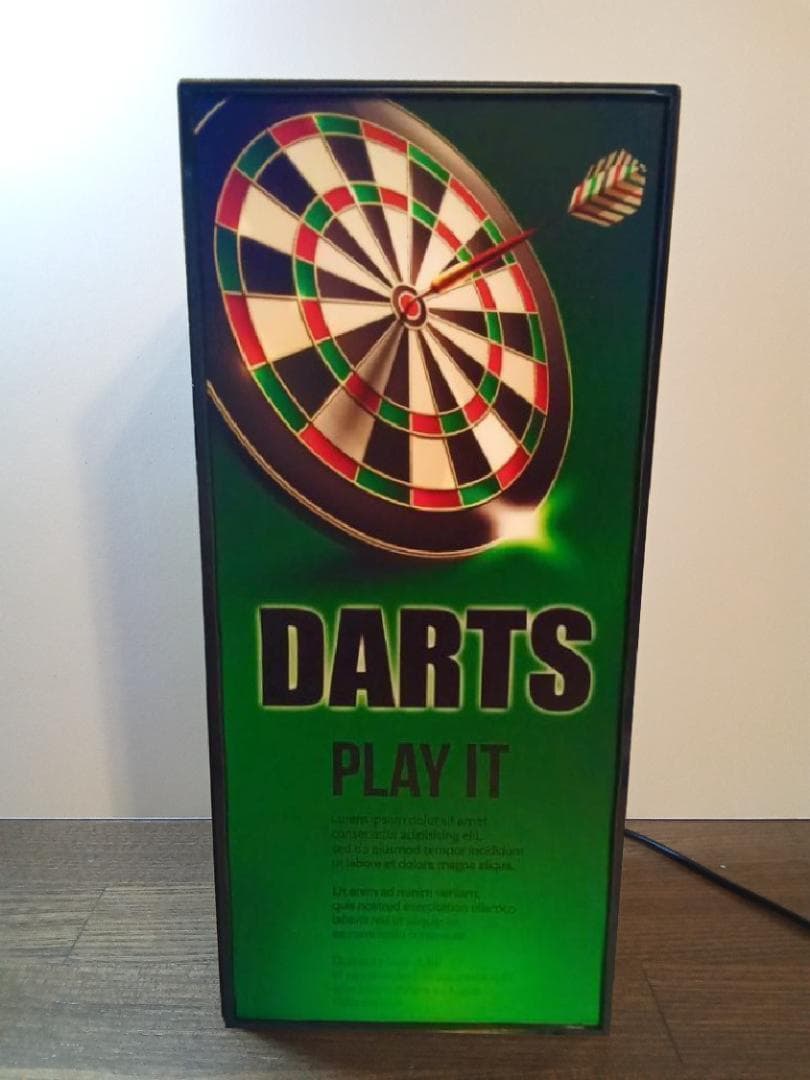 ダーツ ダーツバー ゲーム DARTS 看板 置物 雑貨 LEDライトBOX