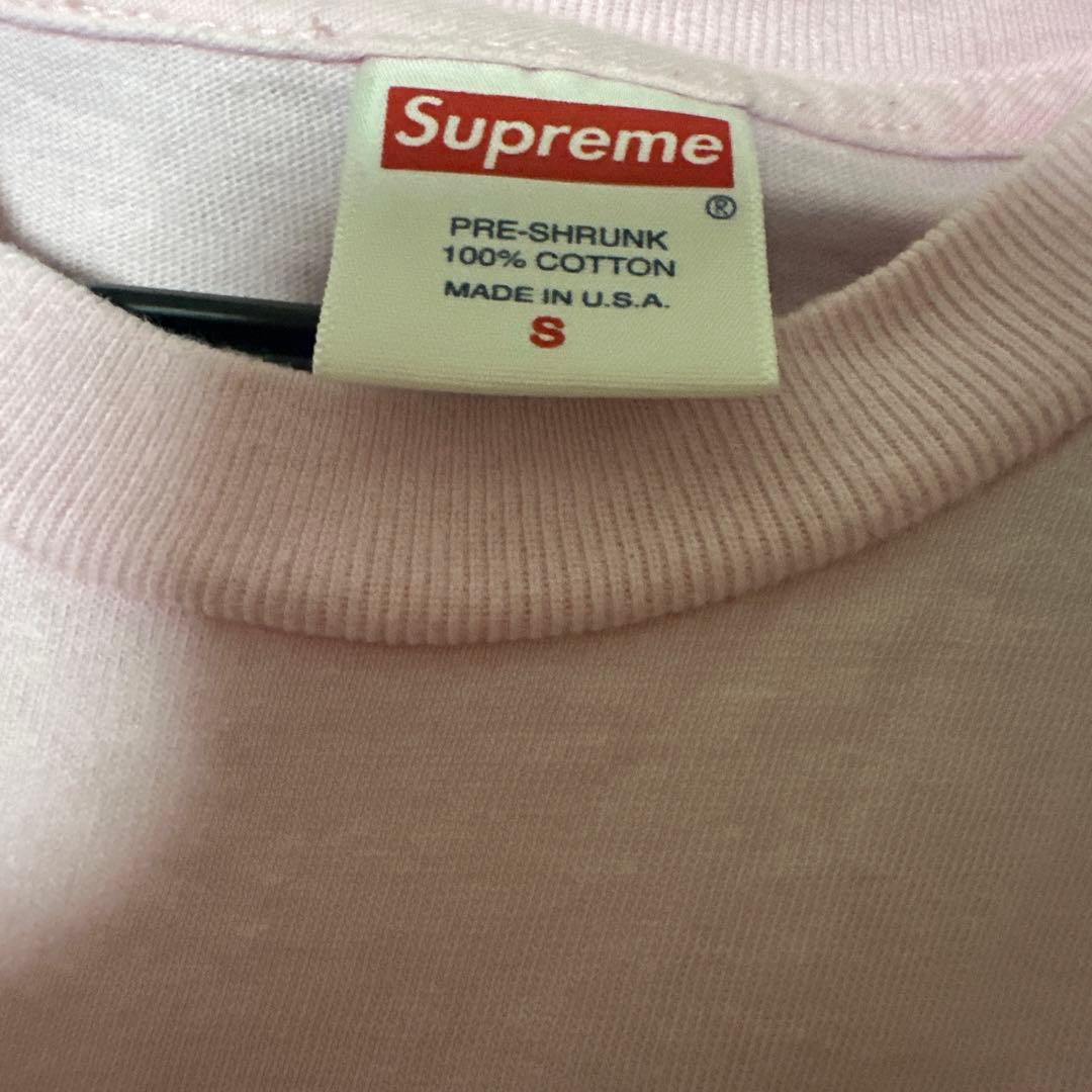 Supreme KAWS Chalk Logo Tee \"Pink Sサイズ