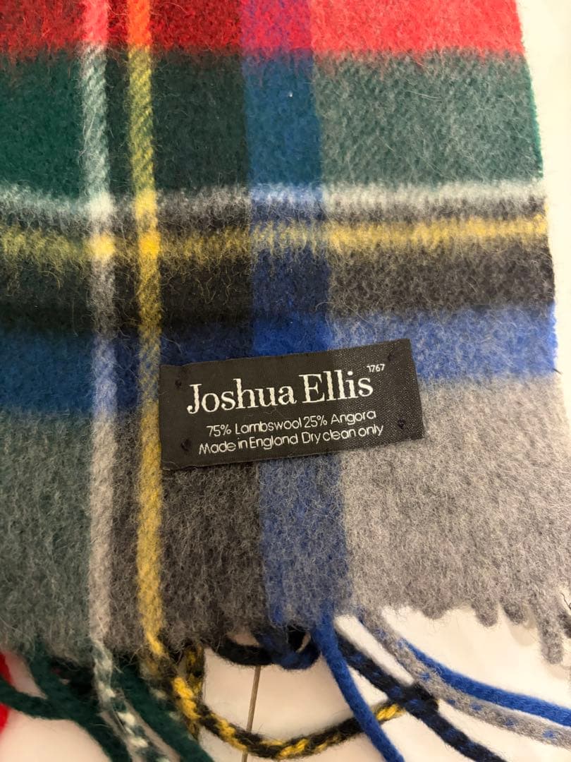 C*。様 JOSHUA ELLIS ジョシュアエリス　大判ストール　チェック柄