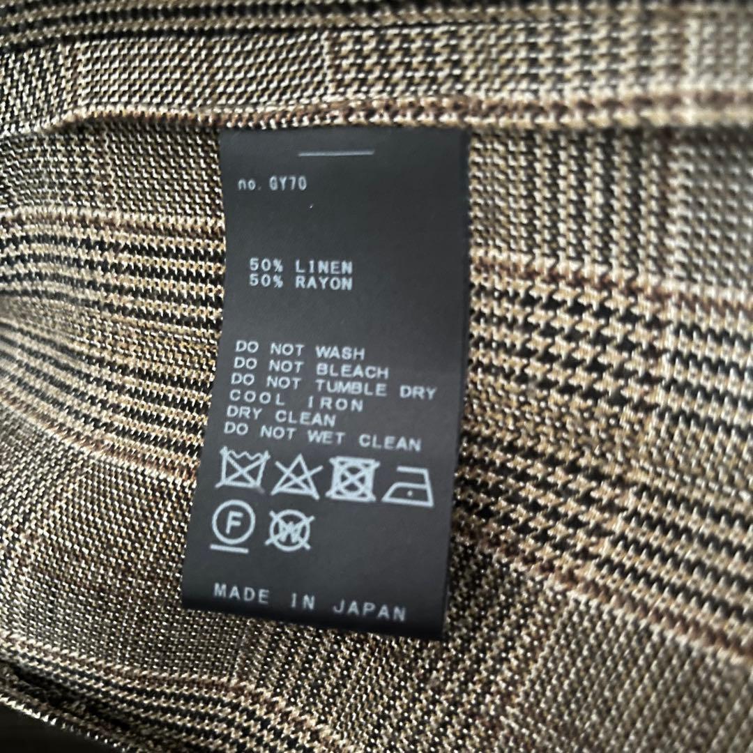 【IENA】グレンチェックテーラードジャケット-リネン✖️レーヨン