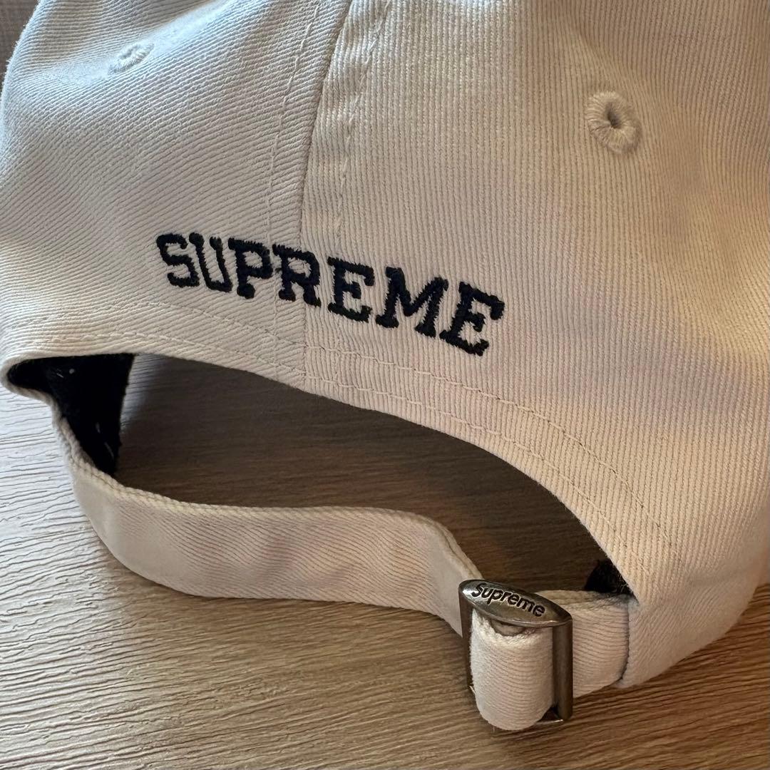 Supreme キャップ MADE IN USA オフホワイト アイボリー