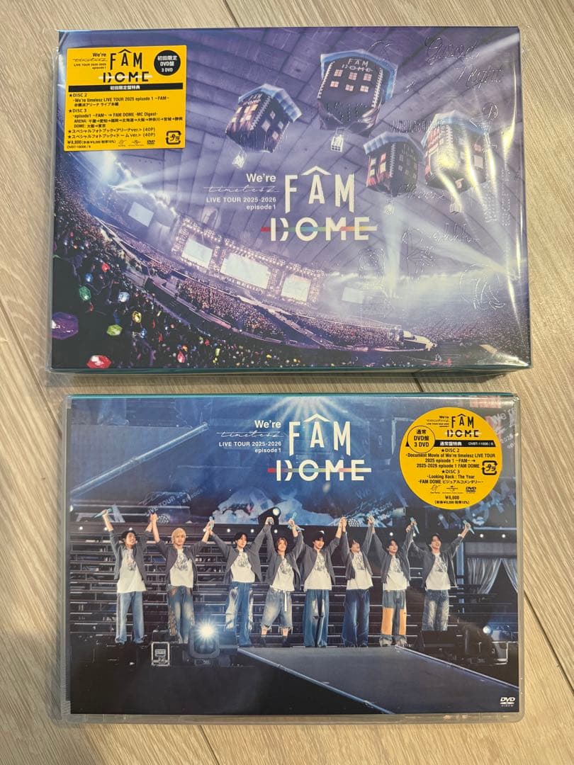 We're timelesz LIVE TOUR FAM DOME 初回　通常