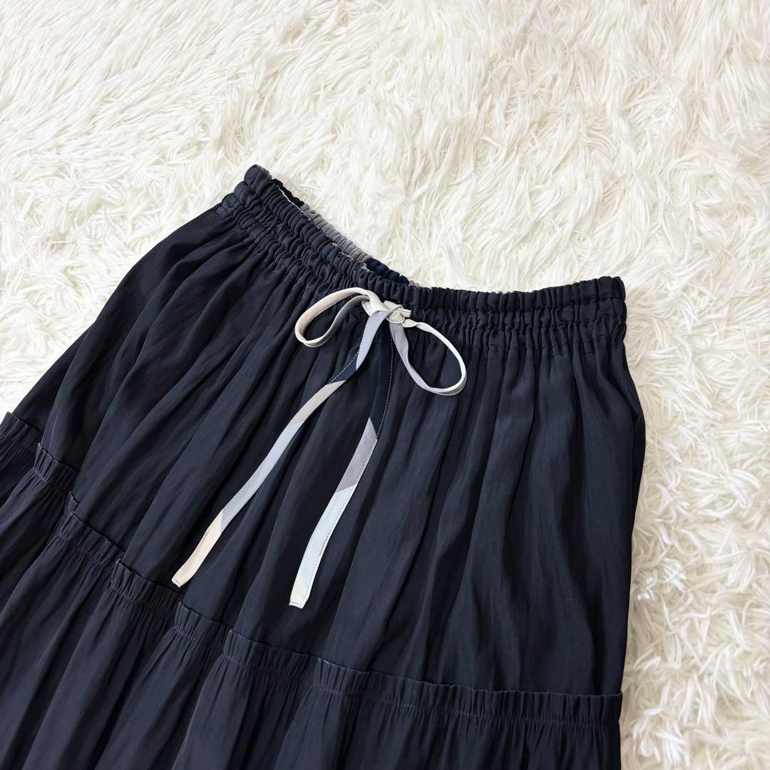 美品✨2WAY ブルーレーベルクレストブリッジ　リバーシブル　ロングスカート