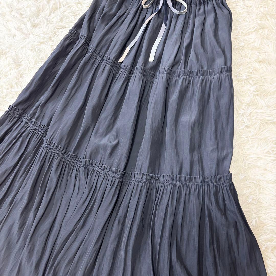美品✨2WAY ブルーレーベルクレストブリッジ　リバーシブル　ロングスカート