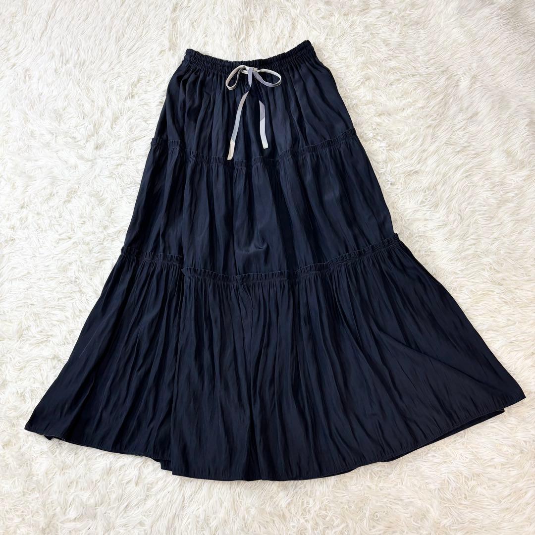 美品✨2WAY ブルーレーベルクレストブリッジ　リバーシブル　ロングスカート