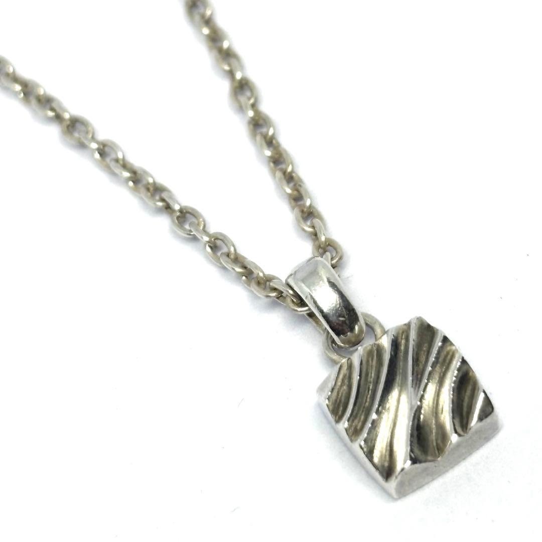 【GARNI】ガルニ スクエア型 ペンダント 47cm ネックレス SILVER