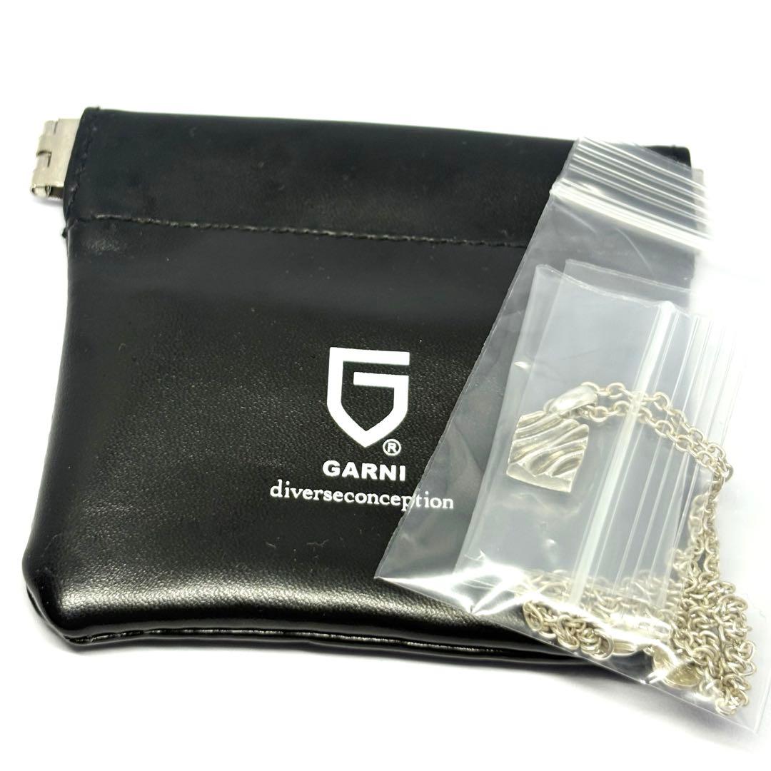 【GARNI】ガルニ スクエア型 ペンダント 47cm ネックレス SILVER