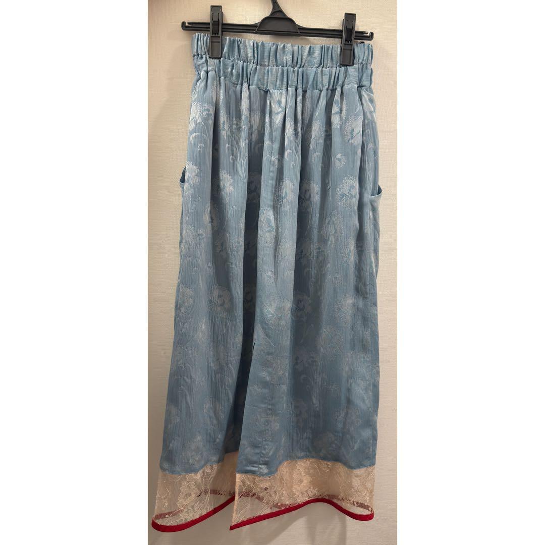 スカート mamekurogouchi carnation willow skirt