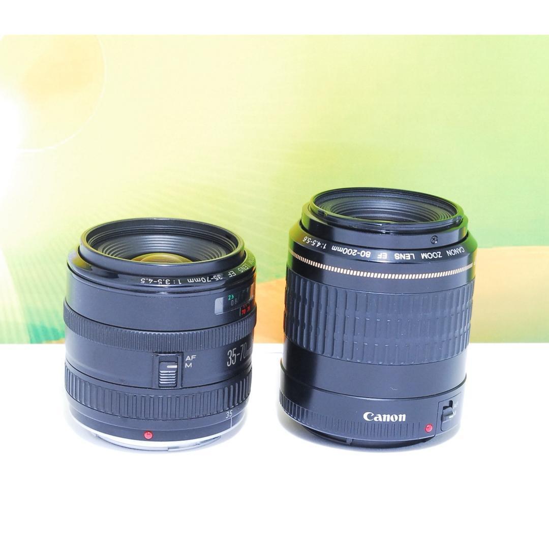 初心者おすすめ✨Canon kiss X7 ダブルレンズセット 一眼レフ 完動品
