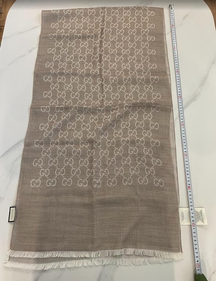 GUCCI GG柄 ストール ベージュ 180cm