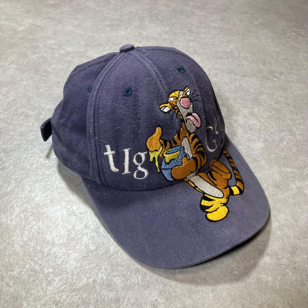 90s Disney ティガー 刺繍 キャップ ヴィンテージ