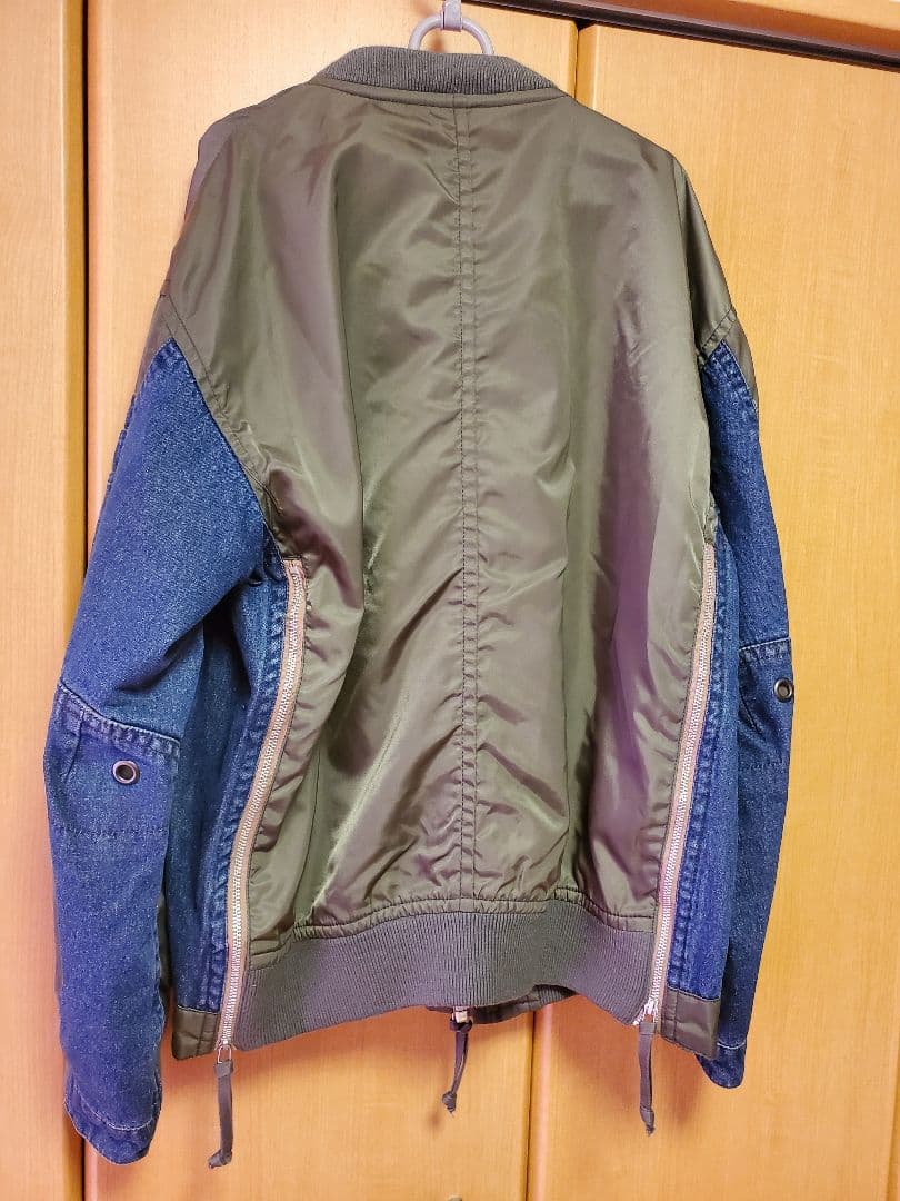 AVIREX タイプブルー コンビネーション MA-1 XL 美品