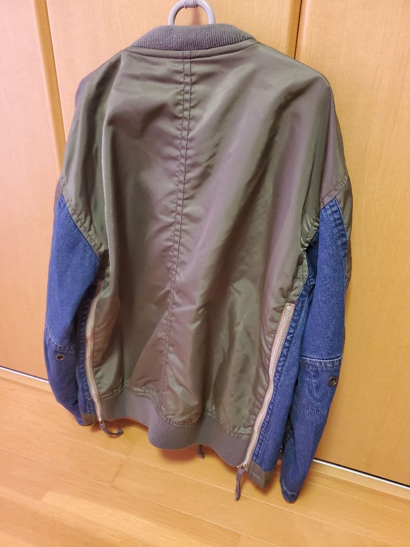 AVIREX タイプブルー コンビネーション MA-1 XL 美品