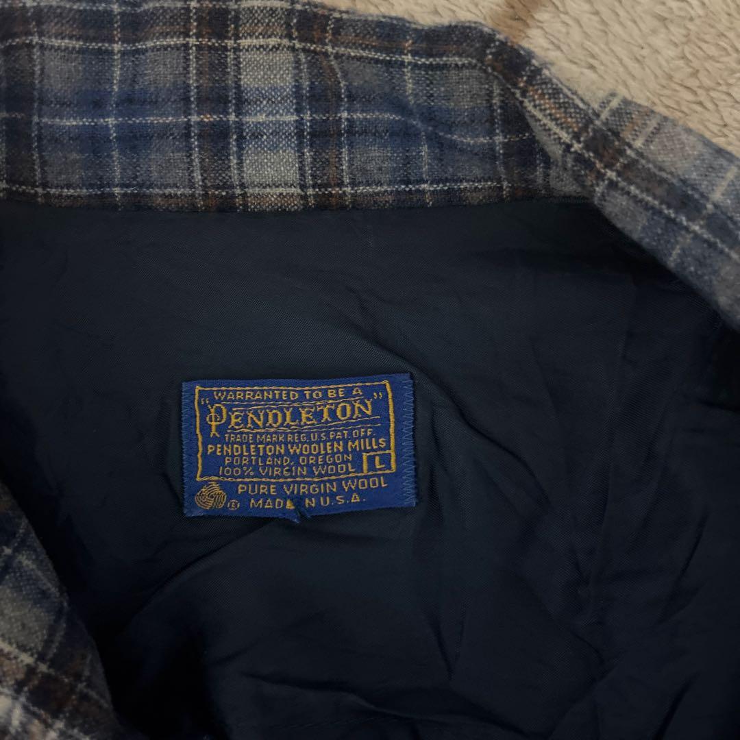 美品　70s Pendleton ウール チェック柄 テーラードジャケット
