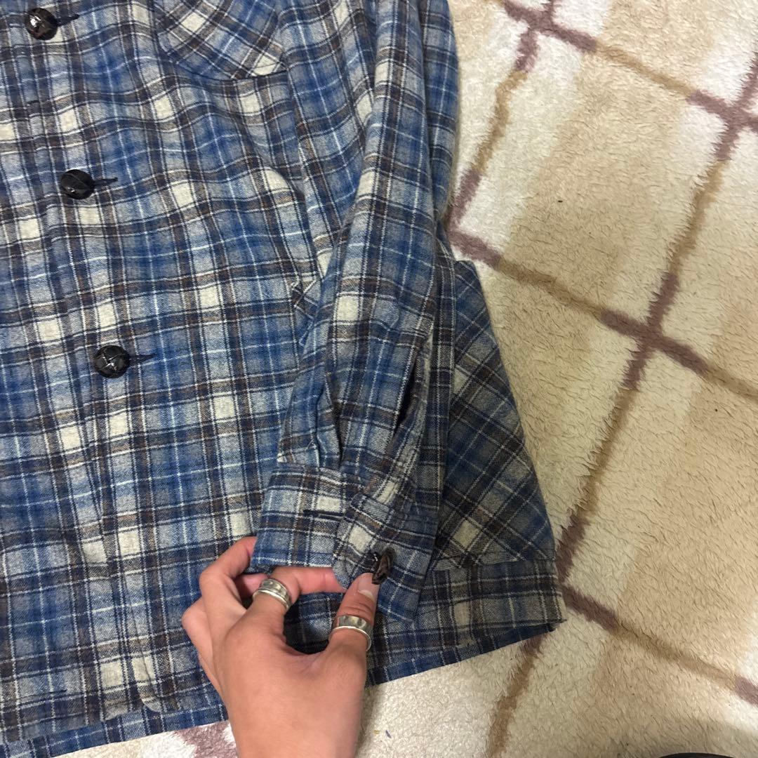 美品　70s Pendleton ウール チェック柄 テーラードジャケット