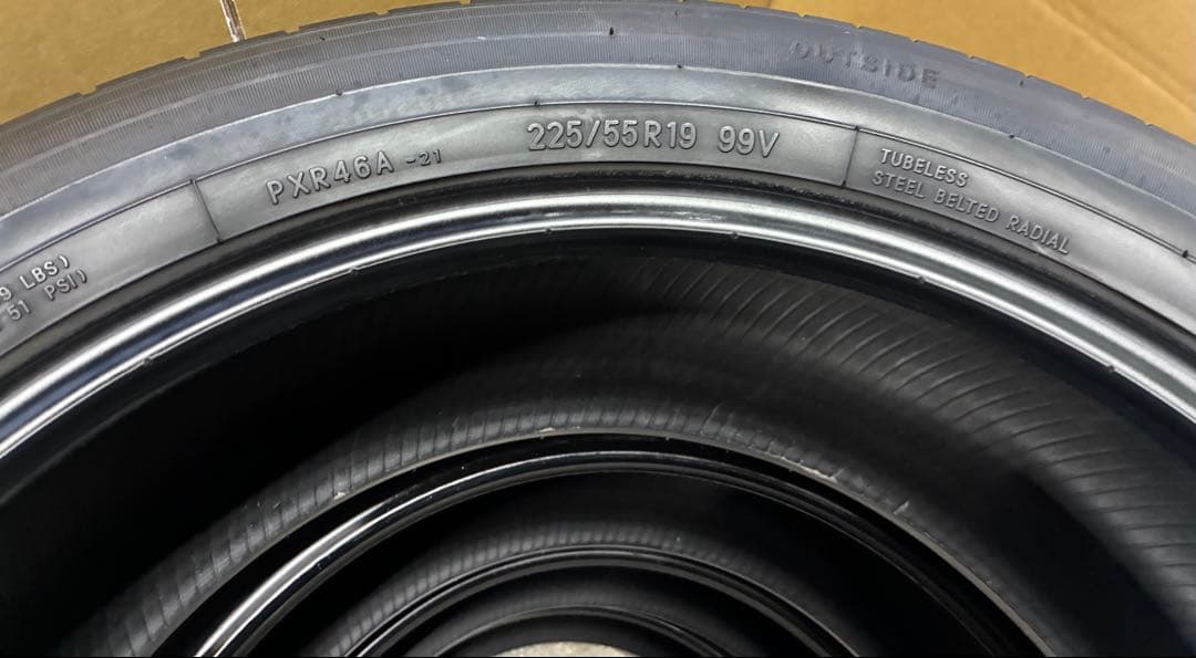 タイヤ 4本 225/55R19 トーヨータイヤ プロクセス 2023年12月製