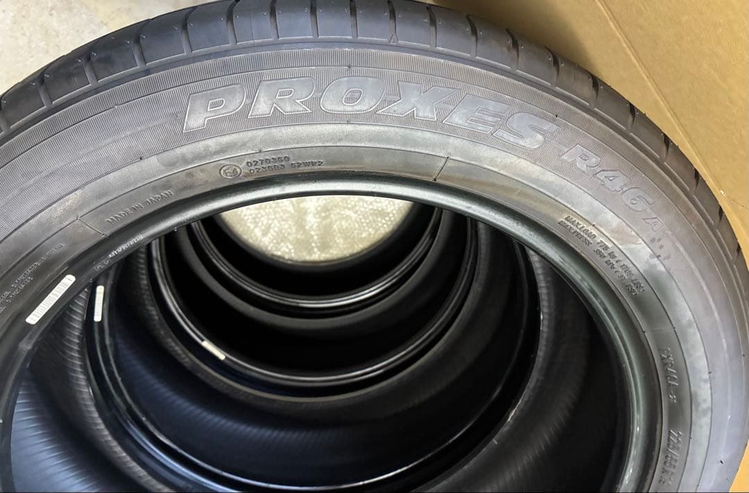 タイヤ 4本 225/55R19 トーヨータイヤ プロクセス 2023年12月製