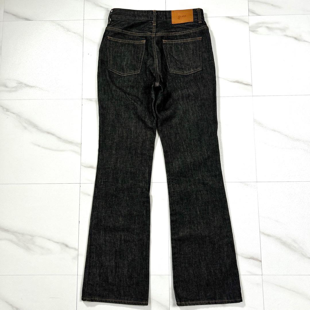 CLANE クラネ サイズ1 HIP HANG DENIM PANTS ブラック