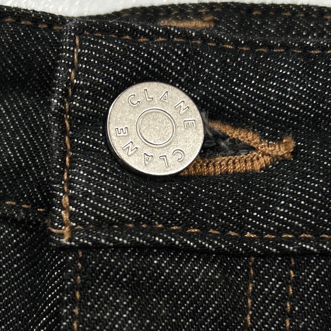 CLANE クラネ サイズ1 HIP HANG DENIM PANTS ブラック