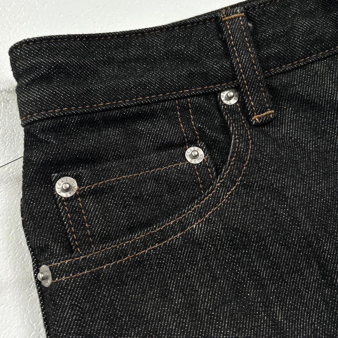 CLANE クラネ サイズ1 HIP HANG DENIM PANTS ブラック