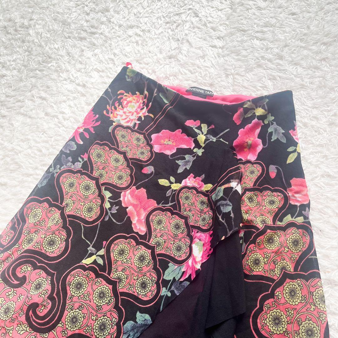 美品✨VIVIENNE TAM パワーネット　ロングスカート　シノワズリ　花柄