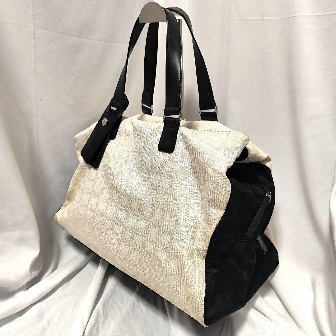 シャネル★ボストンバッグ★ニュートラベルライン 大容量☆パンダ 美品